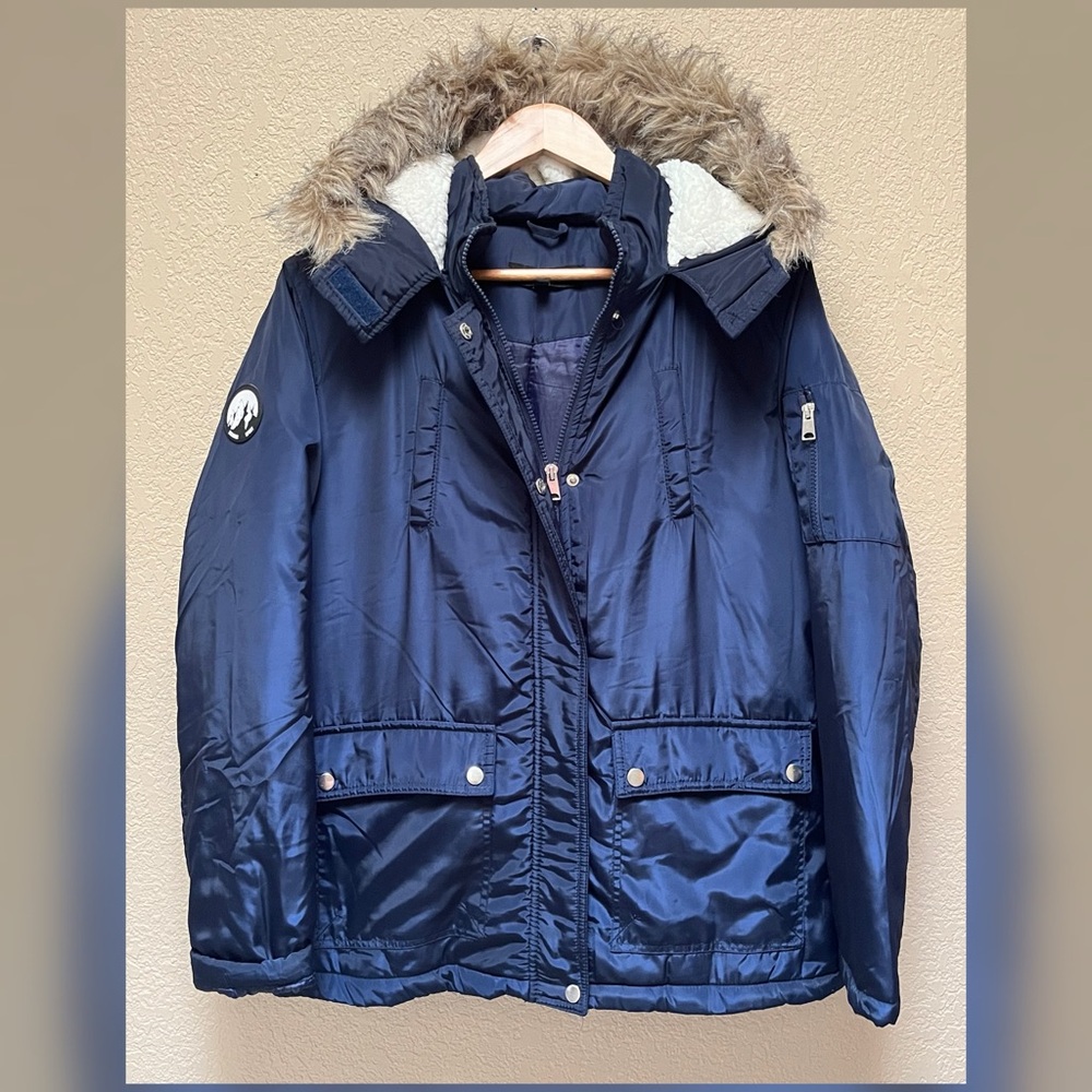 New Look Brand Women’s Blue Zip Up Jacket Size M